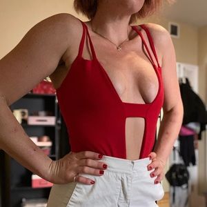 PLT Red Bodysuit